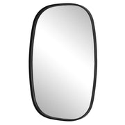 Casa Bella Living Rounded Corners Satin Black Framed Mirror