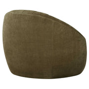 Uttermost Narrows Moss Green Velvet Chenille Channeled Swivel Chair