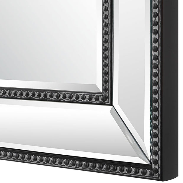 Casa Bella Living Beveled Mirror With Black Beading