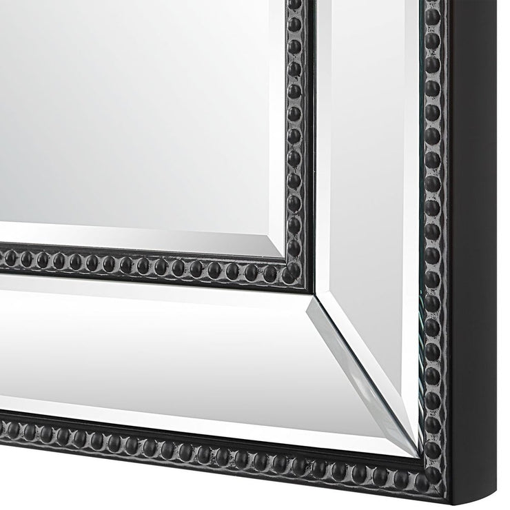 Casa Bella Living Beveled Mirror With Black Beading