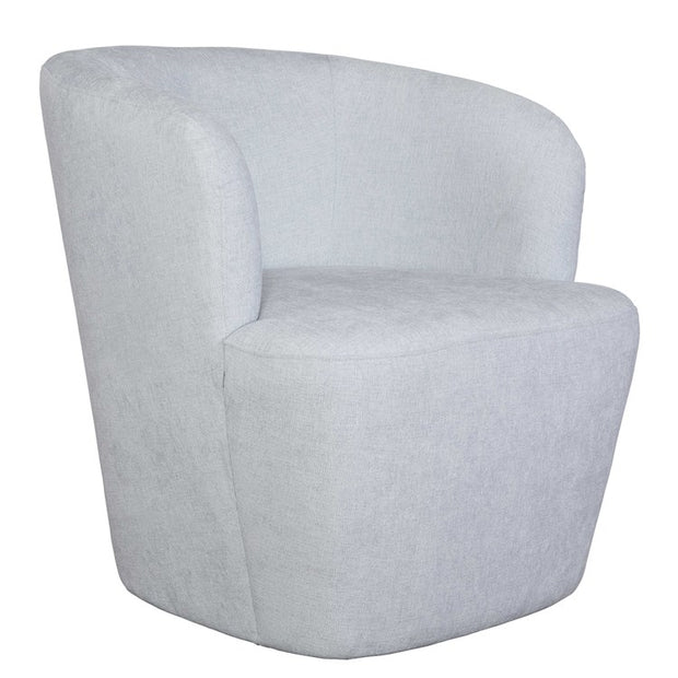 Uttermost Mist Cloud Blue Barrel Swivel Chair