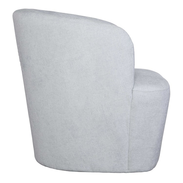 Uttermost Mist Cloud Blue Barrel Swivel Chair