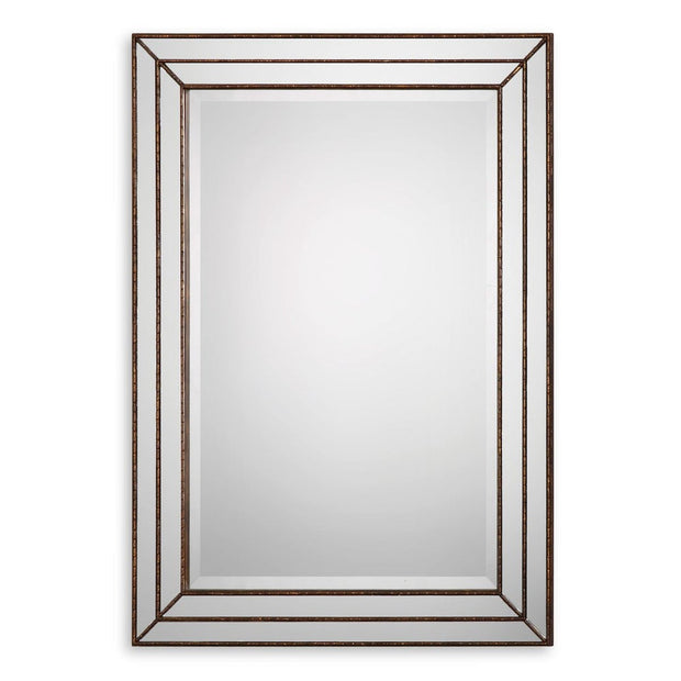 Casa Bella Living Finished In Metallic Bronze Framed Mirror