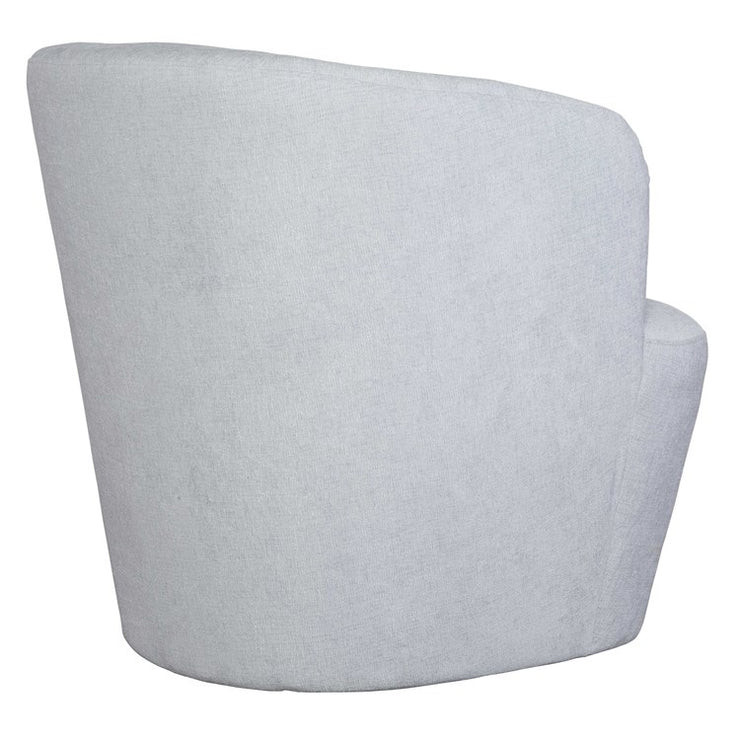 Uttermost Mist Cloud Blue Barrel Swivel Chair
