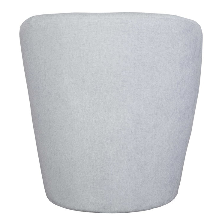 Uttermost Mist Cloud Blue Barrel Swivel Chair