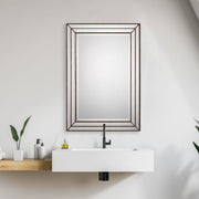 Casa Bella Living Finished In Metallic Bronze Framed Mirror