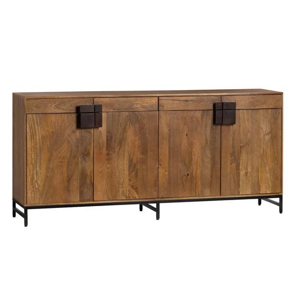 Crestview Collection Ventura 4- Door, 4- Drawer Media Credenza