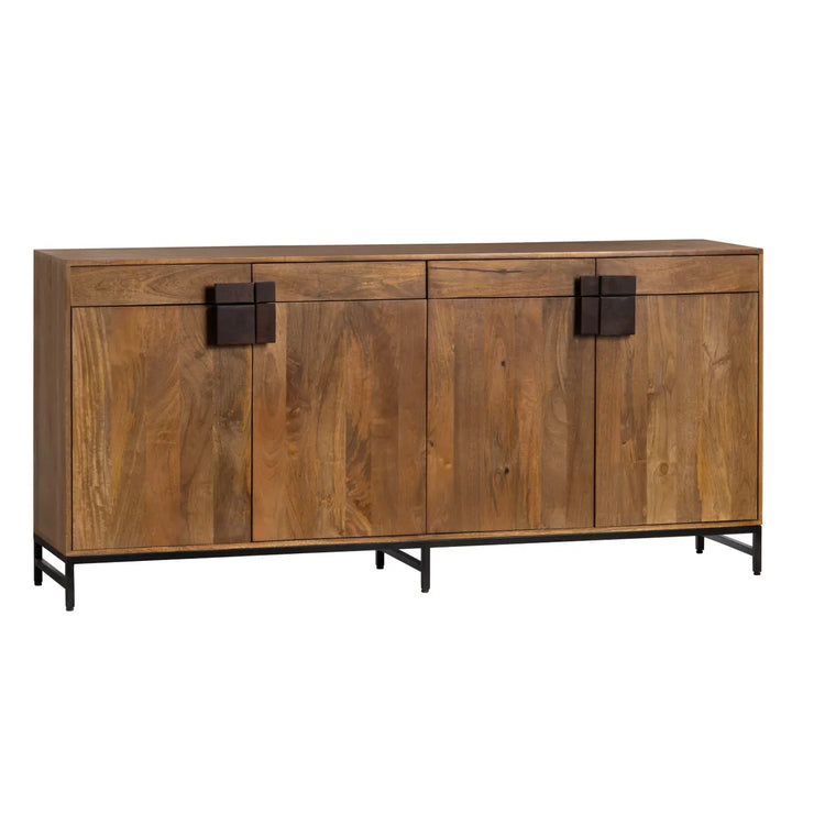 Crestview Collection Ventura 4- Door, 4- Drawer Media Credenza