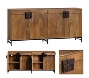 Crestview Collection Ventura 4- Door, 4- Drawer Media Credenza