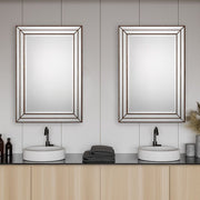 Casa Bella Living Finished In Metallic Bronze Framed Mirror