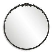 Casa Bella Living Rich Satin Black Rounded Mirror