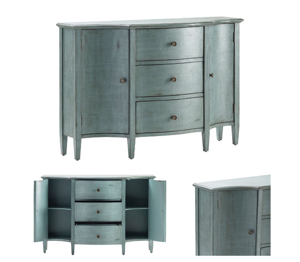 Crestview Collection Abigail Brushed Blue Sideboard