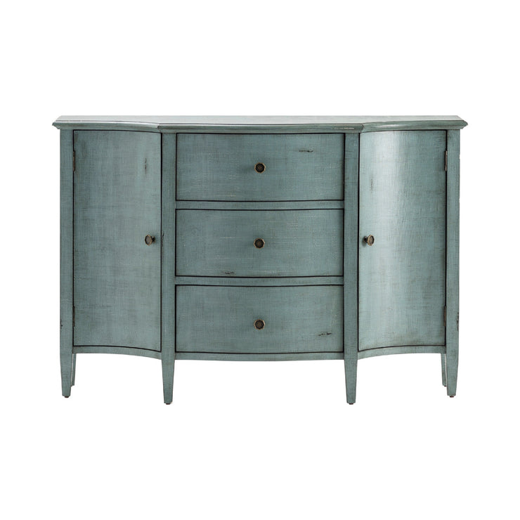 Crestview Collection Abigail Brushed Blue Sideboard