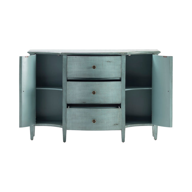 Crestview Collection Abigail Brushed Blue Sideboard