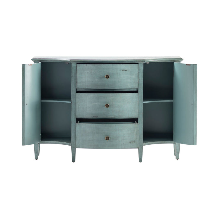 Crestview Collection Abigail Brushed Blue Sideboard