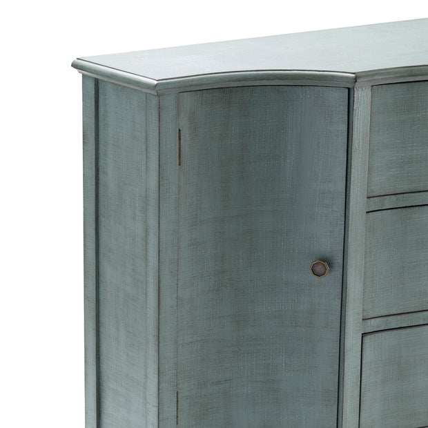 Crestview Collection Abigail Brushed Blue Sideboard