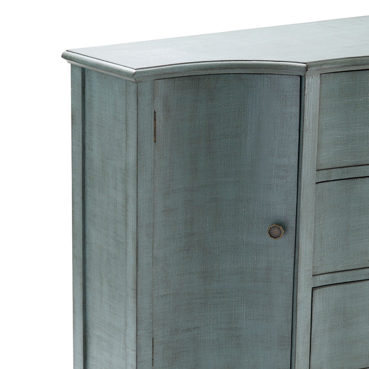 Crestview Collection Abigail Brushed Blue Sideboard