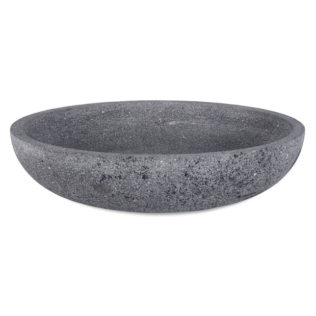 Uttermost Ashen Gray Lava Stone Earth Bowl Indoor and Outdoor Use