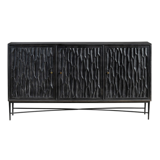 Crestview Collection Richmond Modern Dark Gray Sideboard