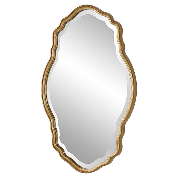 Casa Bella Living Rich Gold Finished With Amber Glazed Frame Mirror