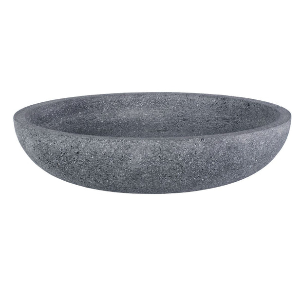 Uttermost Ashen Gray Lava Stone Earth Bowl Indoor and Outdoor Use