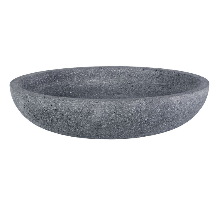 Uttermost Ashen Gray Lava Stone Earth Bowl Indoor and Outdoor Use