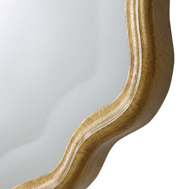 Casa Bella Living Rich Gold Finished With Amber Glazed Frame Mirror