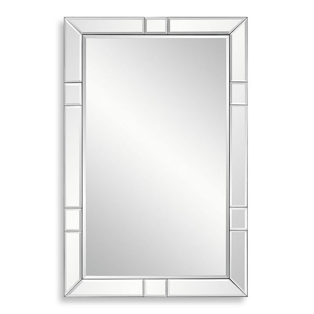 Casa Bella Living Beveled Mirror Panels Frame Mirror