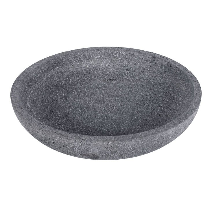Uttermost Ashen Gray Lava Stone Earth Bowl Indoor and Outdoor Use