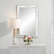 Casa Bella Living Beveled Mirror Panels Frame Mirror