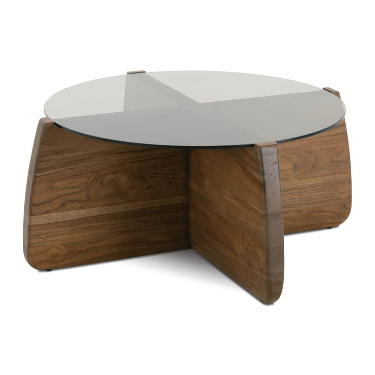 Rowe Furniture Nova Round Glass Coffee Table