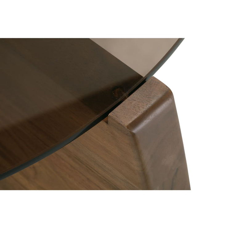 Rowe Furniture Nova Round Glass Coffee Table