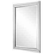 Casa Bella Living Beveled Rows Paneled Mirror