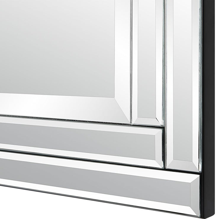 Casa Bella Living Beveled Rows Paneled Mirror