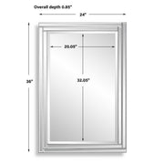 Casa Bella Living Beveled Rows Paneled Mirror