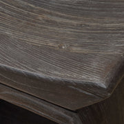 Uttermost Connor Reclaimed Wood Rustic Modern Walnut Accent Stool