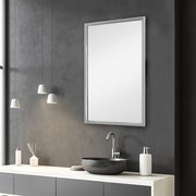 Casa Bella Living Stainless Steel Framed Mirror
