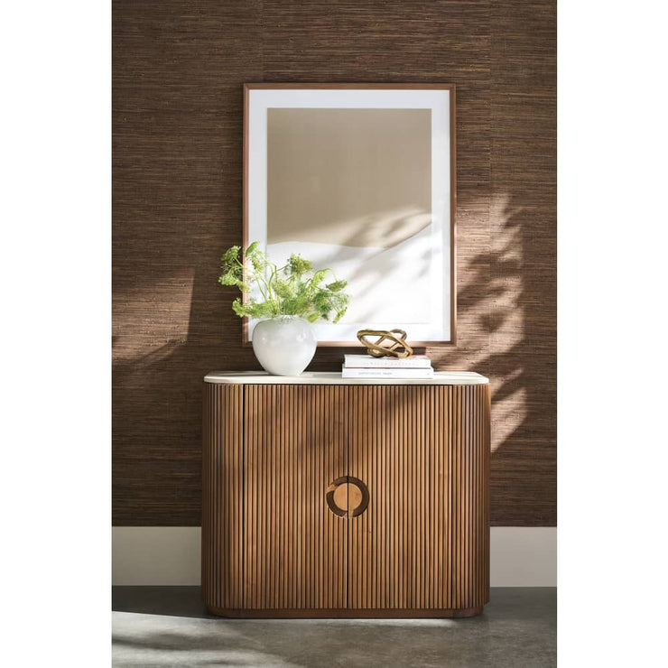 Rowe Furniture Kindred Fluted Wood Cabinet ~ Sesame Finish