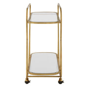 Uttermost Swain Antique Brass Finish Iron Serving Cart