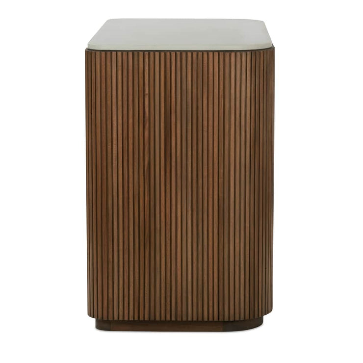 Rowe Furniture Kindred Fluted Wood Cabinet ~ Sesame Finish