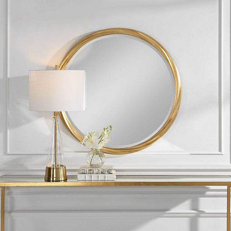 Casa Bella Living Twisted Gold Leaf Mirror