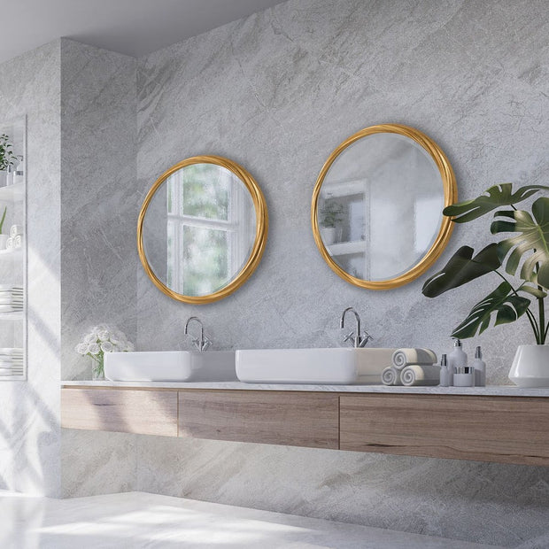 Casa Bella Living Twisted Gold Leaf Mirror