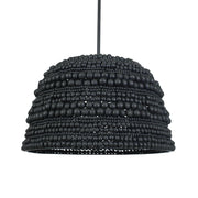 Uttermost Persephone Black Wooden Beads Pendant