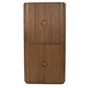 Rowe Furniture Kindred Fluted Wood Tall Cabinet ~ Sesame Finish