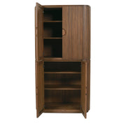 Rowe Furniture Kindred Fluted Wood Tall Cabinet ~ Sesame Finish