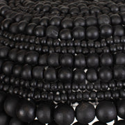 Uttermost Persephone Black Wooden Beads Pendant