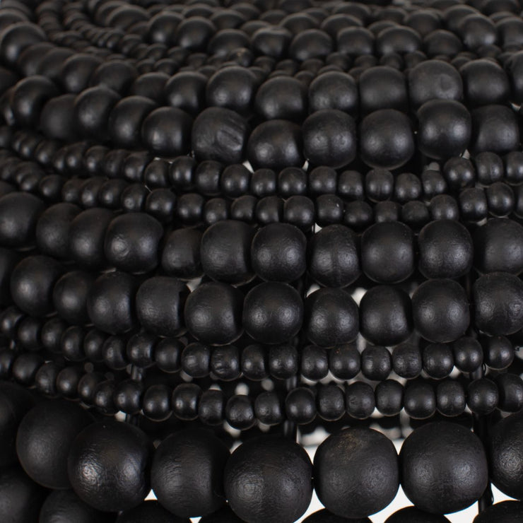 Uttermost Persephone Black Wooden Beads Pendant