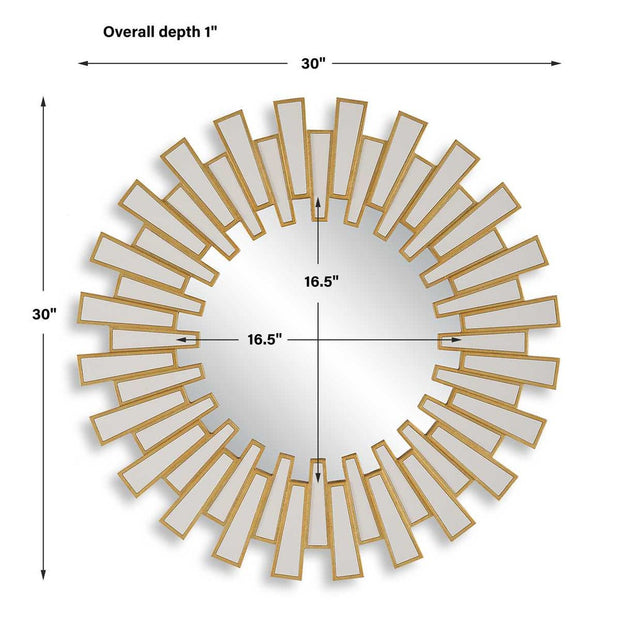 Casa Bella Living Sunburst Round Mirror