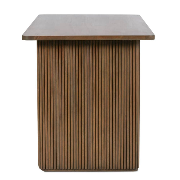 Rowe Furniture Kindred Fluted Wood Desk ~ Sesame Finish