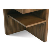 Rowe Furniture Kindred Fluted Wood Desk ~ Sesame Finish